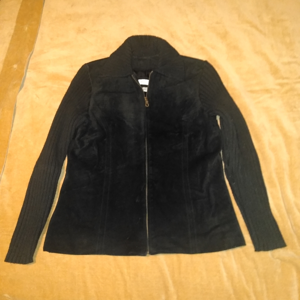 Women's Leather Sweater